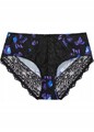 Neu Maxislip mit floralem Druck Gr. 40/42 Schwarz Floral Damen-Slip Panty