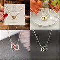 Halskette Herz Damen Schmuck Kette Herzkette verstellbar gold silber rosegold