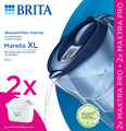 Brita Wasserfilter Filter Marella XL Wasserfilterkanne blau 3,5l inkl. 2 Maxtra+