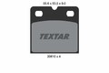 Bremsbelagsatz Scheibenfeststellbremse TEXTAR 2061005 für AUDI ASTON TYPE XJ R8
