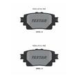 2x Textar 2058201 Bremsbelagsatz Scheibenbremse Hinten für Toyota Subaru Lexus