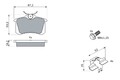 BOSCH 0 986 494 600 Bremsbelagsatz, Scheibenbremse für Renault Vw Audi Ora Seat