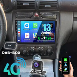6+128GB Android DAB+ Autoradio Für Mercedes Benz CLK W209 W203 W463 W208 GPS Nav