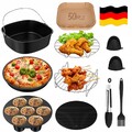 11x Heißluftfritteuse Zubehör für COSORI Turboblaze Zubehör 6L Airfryer XXL 5,5L