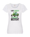 Liebe vergeht Hektar besteht | Traktor | Bauer | landwirt Damen Shirt Weiß