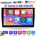 10.1" Autoradio Apply CarPlay GPS BT Android 14 4+64G Für VW Passat B7 2010-2015