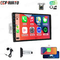 DAB+ 9" Autoradio 1Din Touchscreen Wireless Apple Carplay Android Auto FM Kamera