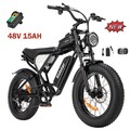 Ridstar Q20 E-MTB 20 Zoll Elektrofahrrad 1000W 48V 15Ah Fat Tire Mountainbike EU