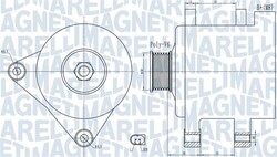 Magneti Marelli 063732056010 Generator für AUDI SEAT SKODA VW