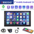KAM MIK 7"2 DIN 4+64G Android 13 Carplay Autoradio Mit IPS Bldschirm FM GPS Navi