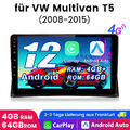 8Kern Für VW Multivan T5 2008-2015 9"Android12 Autoradio Carplay 4+64GB GPS Navi
