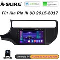 2+32G Android 14 Autoradio GPS Navigation CarPlay Kam für Kia Rio 3 UB 2015-2017