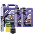 Motoröl 5W40 LIQUI MOLY Synthoil High Tech 9L +MANN Ölfilter +Cera Tec
