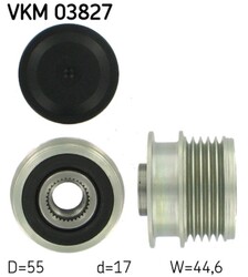 Generatorfreilauf SKF VKM 03827 für MERCEDES W168 KLASSE VANEO 414 700 160 CDI