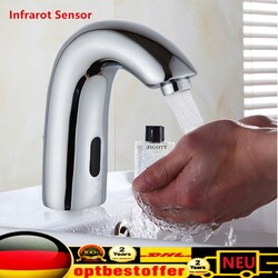 Infrarot Waschbecken Armatur Bad IR Sensor Automatik Wasserhahn!
