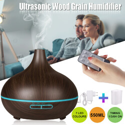 550ML Ultraschall Luftbefeuchter Aroma Diffuser Diffusor Humidifier 7 LED Licht