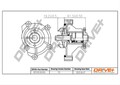 Dr!ve+ Wasserpumpe Motorkühlung DP2310.10.050 für MERCEDES KLASSE W168 VANEO 414