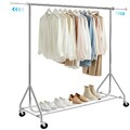 Kleiderständer auf Rollen Schwerlast-Garderobenständer Ausziehbare Kleiderstange