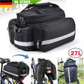3in1 Gepäckträger Fahrradtasche Packtaschen Wasserdicht Satteltasche Tasche 27L
