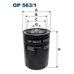 ORIGINAL® Filtron OP 563/1 Ölfilter, Motorölfilter für Andoria HONKER