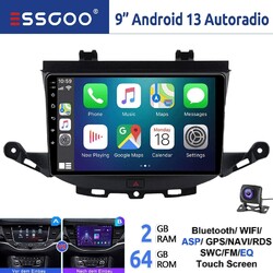 Für Opel Astra K 2015-2019 9" Autoradio Android 13 64G CarPlay GPS +KAM RDS WIFI