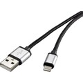 Renkforce USB-Kabel USB 2.0 USB-A Stecker, Apple Lightning Stecker 3.00 m