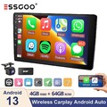 4+64G 9" 2 DIN Android 13 Kamera Carplay DAB+ Autoradio NAVI RDS SWC BT WIFI USB