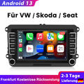 Android 13 Carplay Autoradio DAB+ GPS Navi SWC BT Für VW GOLF 5 6 Touran Polo 6R