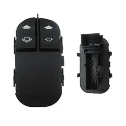 Schalter zum Anheben der Scheibe vorne links schwarz 26038 MEAT & DORIA für FORD