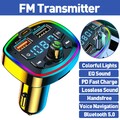 FM Transmitter Auto Bluetooth Kfz Radio Adapter Audio Musik MP3 Player Dual USB