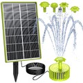 3,5W Solar Springbrunnenpumpe Solar Brunnen Outdoor mit aufgerüstetem Glas Solar