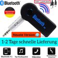 Bluetooth Audio Adapter KFZ Receiver AUX Kabel Auto 3.5mm Klinke Empfänger Musik