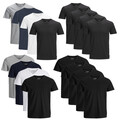 JACK & JONES T-Shirt Herren 4er Pack Basic O-Neck V-Neck Shirt S M L XL XXL