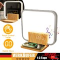 Dimmbar Nachttischlampe mit Ladefunktion Wake Up Licht Wecker Touch Control 10W