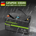 12V 150Ah 5000+ Zyklus Lithium Akku LiFePO4 Batterie mit BMS Wohnmobil Solar RV