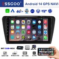 10" 8-Kern Android 14 Autoradio DSP GPS DAB+ BT Carplay Für SKODA Octavia III 5E