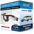AUTO HAK Anhängekupplung starr und TOWTEC E-Satz 13polig für Hyundai iX35 09-15