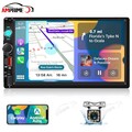 Doppel 2 DIN Autoradio 7 Zoll Apple Carplay Android Auto Bluetooth USB AUX TF EQ