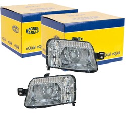 2x MAGNETI MARELLI HALOGEN SCHEINWERFER SATZ passend für FIAT PANDA LINKS+RECHTS