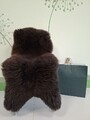 Schaffell 120-130 cm groß braun XXL echt Lammfell Merino ökologische Gerbung