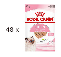 (EUR 17,63 / kg)  Royal Canin Kitten Mousse Nassfutter für Katzenwelpen 48x 85 g