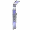 XL LED Steinkirch Premium Duschpaneel 165cm Edelstahl Multi Funktion Wasserfall