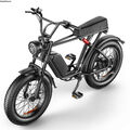 Elektrofahrrad 1000W 48V 17,5/20Ah Herausnehmbarer Akku Fettreifen EBike 20 Zoll