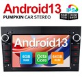 Pumpkin Android 13 Autoradio 6GB 64GB GPS Navi Carplay DAB für Opel Astra Zafira