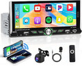 6.9" Apple Carplay Autoradio 1Din Android 13 Touch Screen GPS WiFi 2+64GB Kamera
