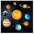 Wandsticker Set 9 Planeten & 4 Sterne Leuchtaufkleber für Kinderzimmer