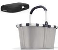 reisenthel Einkaufskorb Tasche Korb carrybag herringbone grey BK7074 + Cover