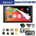 2 DIN 7" Carplay Android 14 4+64G Autoradio GPS Navigation USB Wifi RDS DVR+Kam