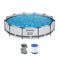Pool Schwimmbecken Komplett Set Bestway Steel Pro Max 366x76 cm mit Filterpumpe