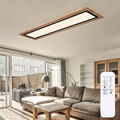 Deckenleuchte Schlafzimmerlampe Deckenlampe Holzoptik LED Dimmer Fernbedienung
